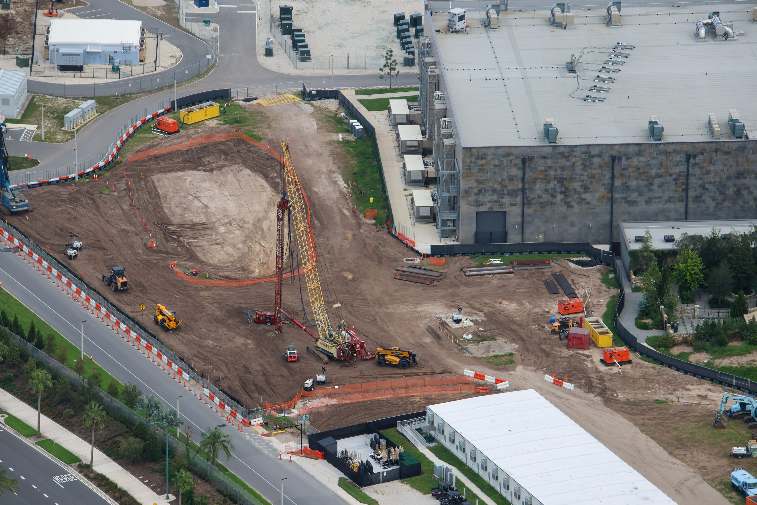 Aerial Photos Reveal New Dark Universe Attraction Under Construction at Epic Universe