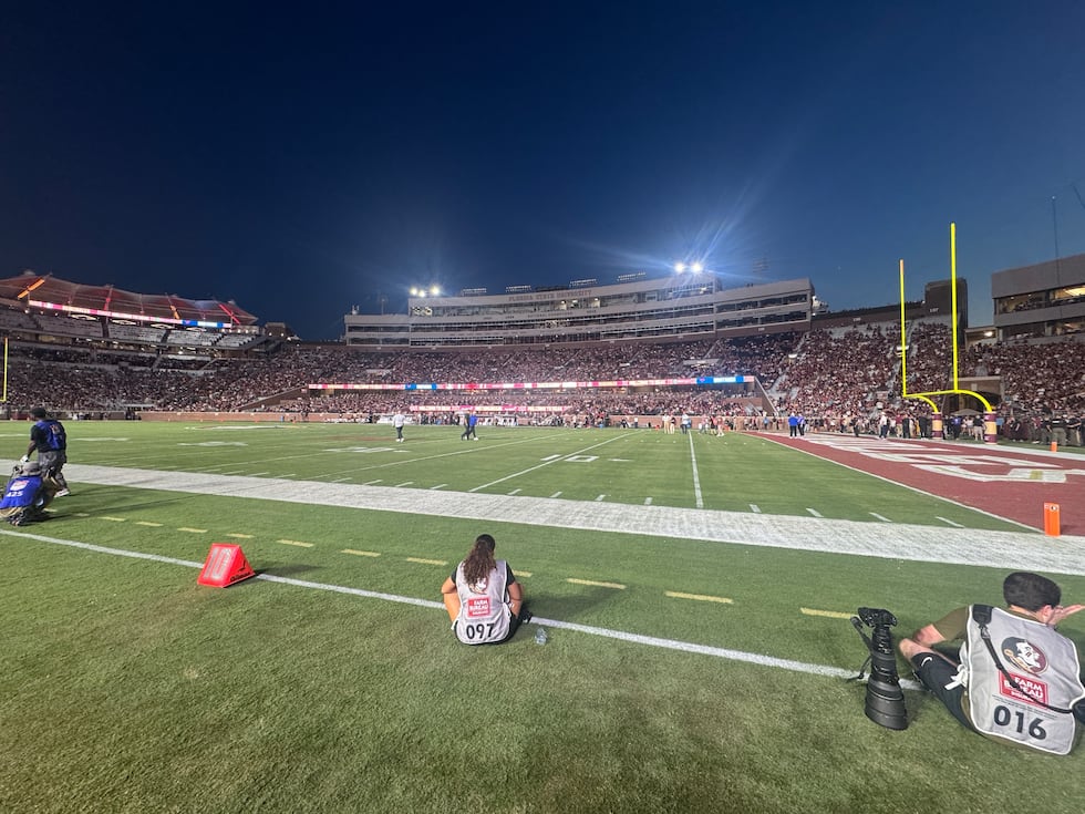 View from our WCTV Sports crew as FSU works to restore power to Doak Campbell Stadium. Kickoff...