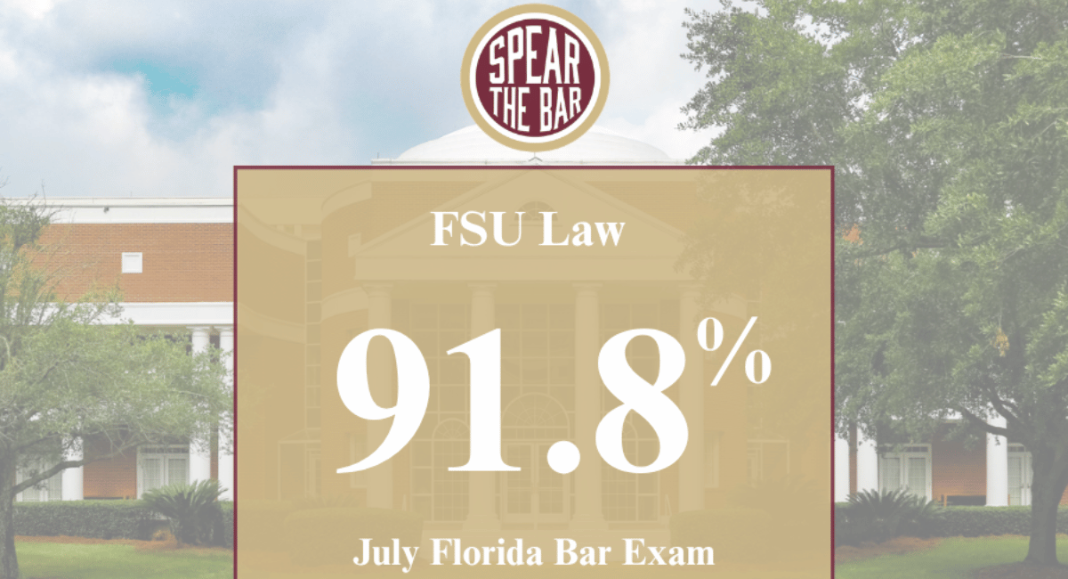 FSU Law graduates earn Florida's highest first-time bar passage rate
