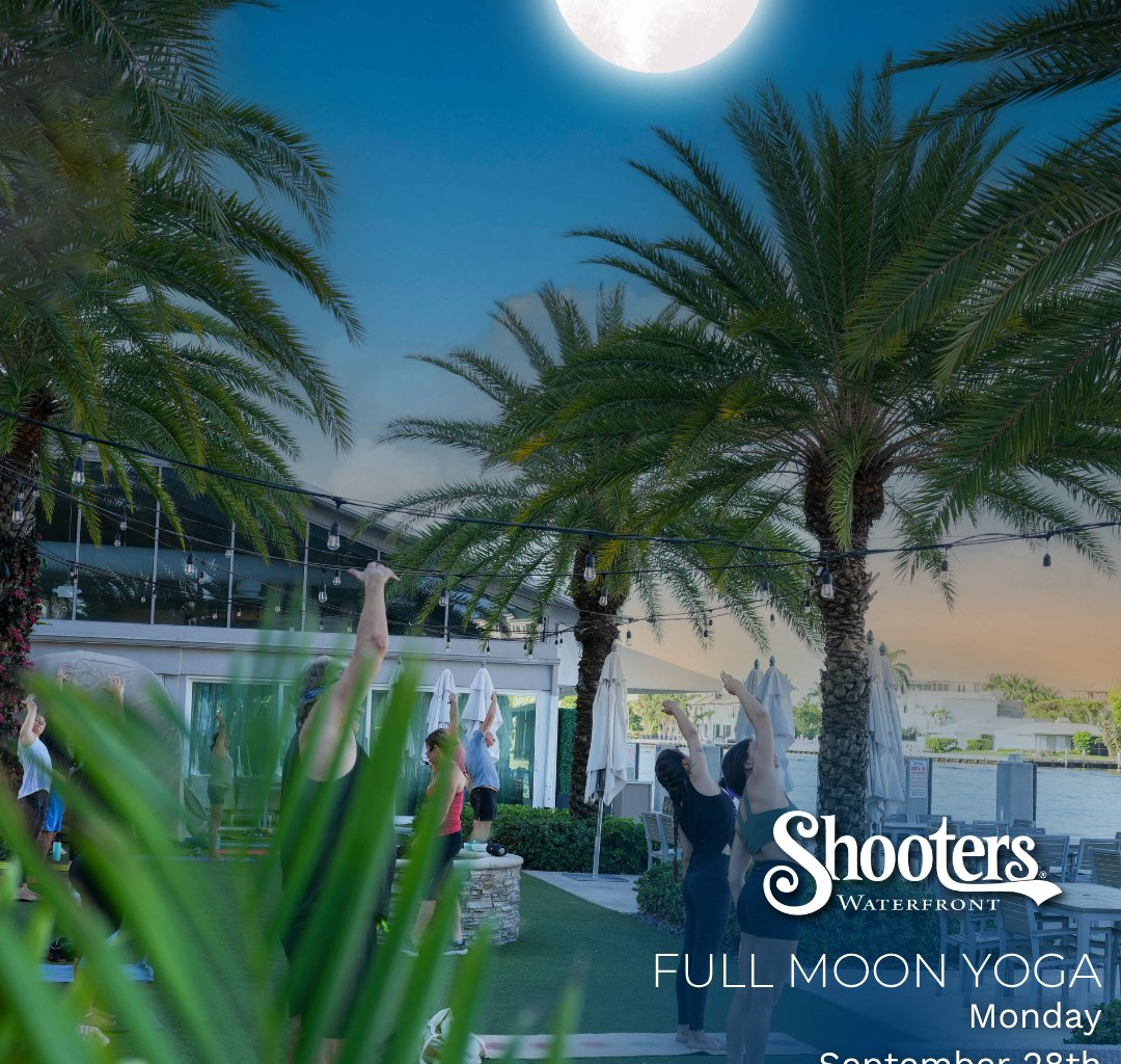 Free Full Moon Yoga experience at Shooters Waterfront Sept. 29
