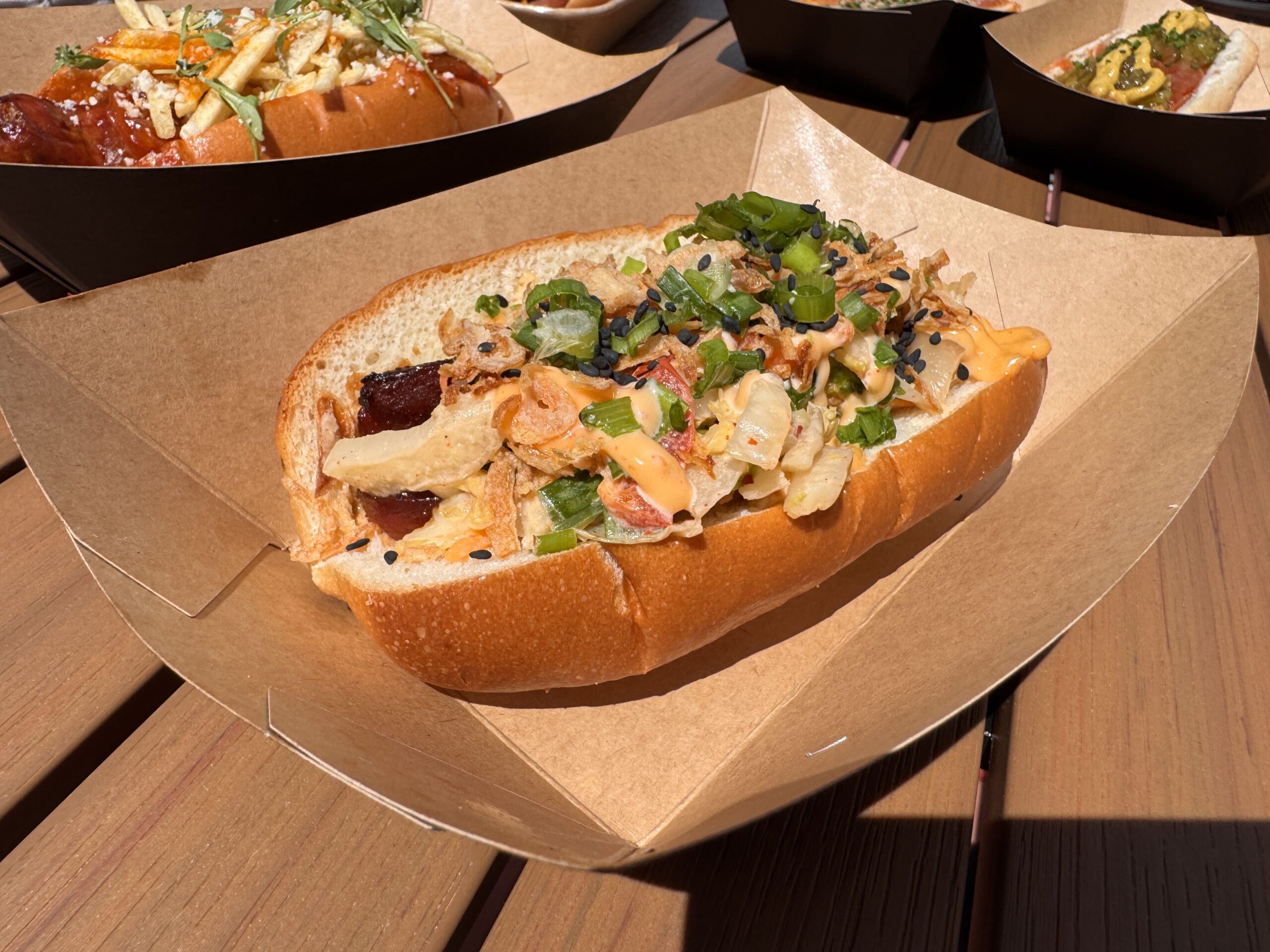 Dirty K-Pop Dog from Fat One's Hot Dogs & Italian Ice at Universal CityWalk Orlando
