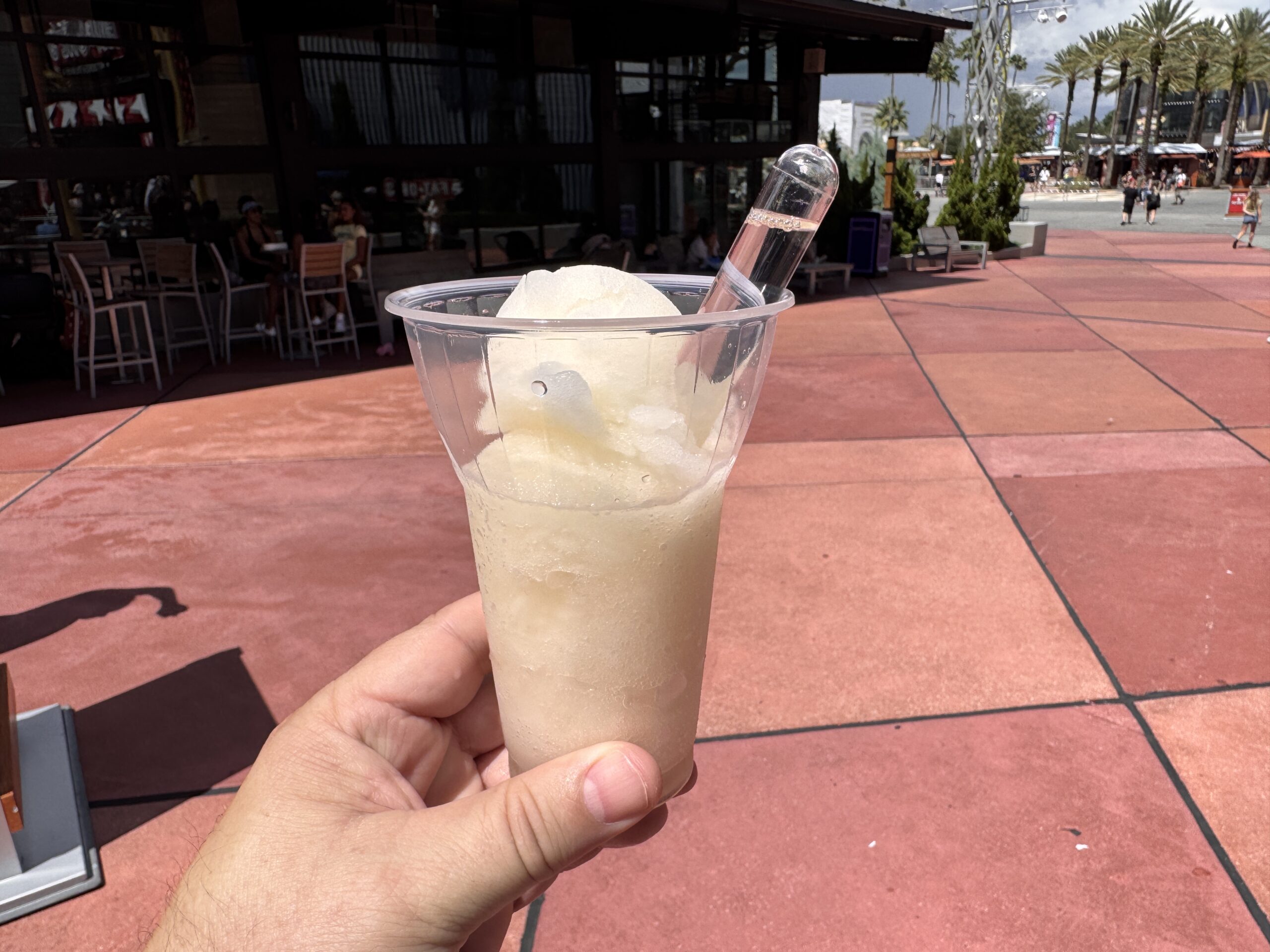 Lemon Italian Ice with alcohol from Fat One's Hot Dogs & Italian Ice at Universal CityWalk Orlando
