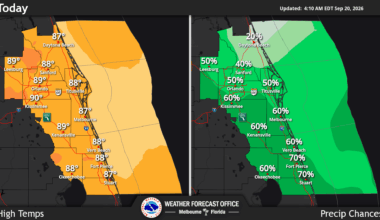 NWS expects local heavy rainfall, gusty winds to come to Central Florida – Orlando Sentinel