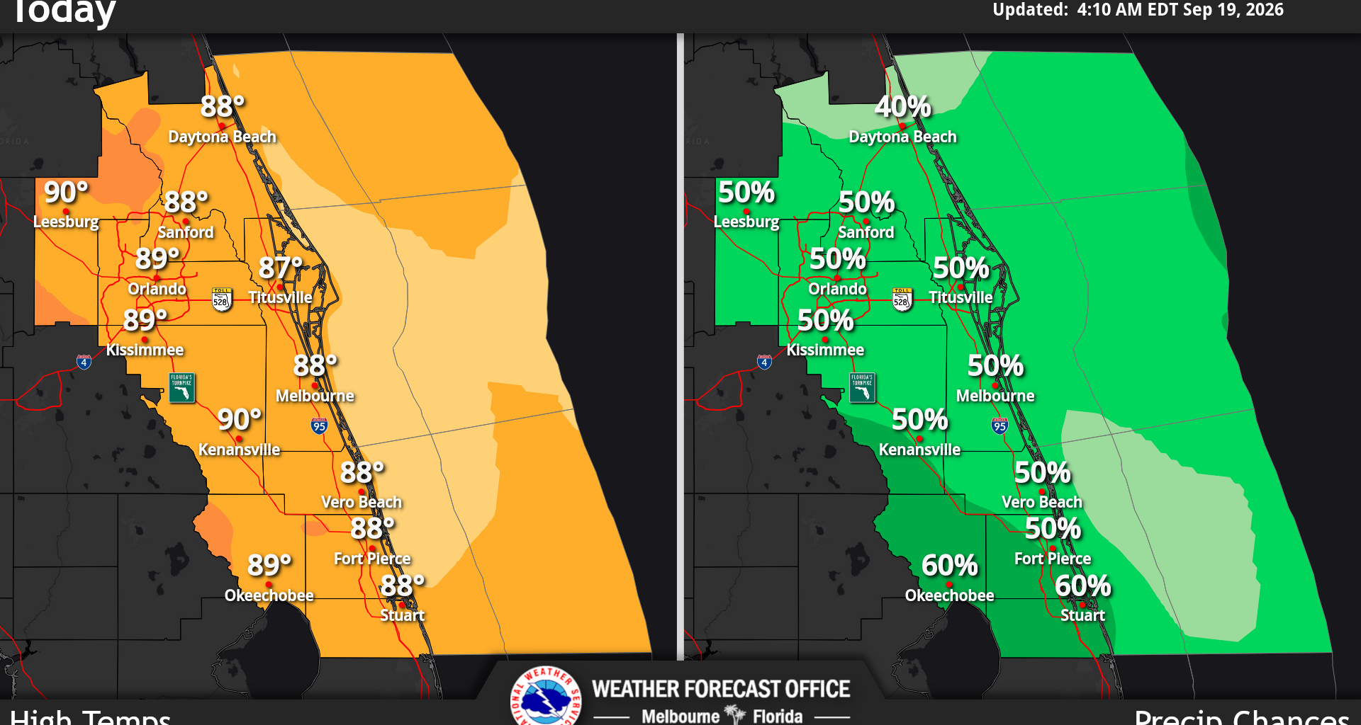 Storm chances rise across Central Florida this weekend, NWS says – Orlando Sentinel
