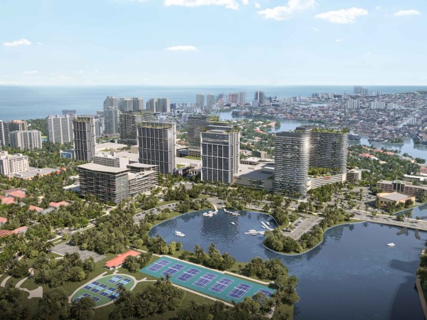 A rendering of the proposed megaproject that would transform the Galleria mall in Fort Lauderdale. The current plan calls for eight buildings, all standing 30 stories high. (Architectonica/Courtesy)