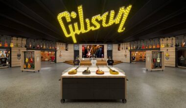 Wynwood’s massive new Gibson Garage features 500 instruments & a guitar conveyor belt