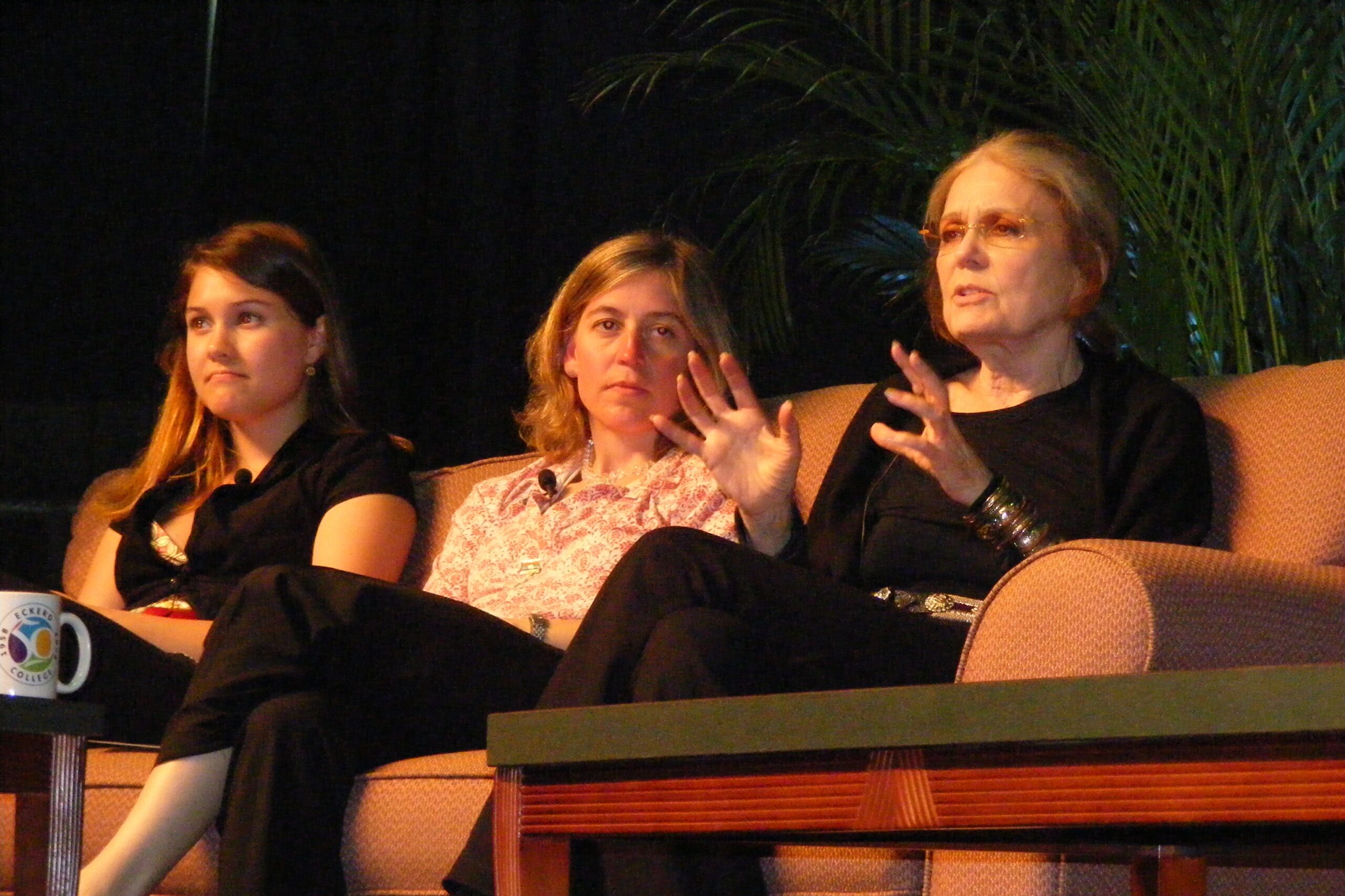 Gloria Steinem at Eckerd College in St. Petersburg, FL