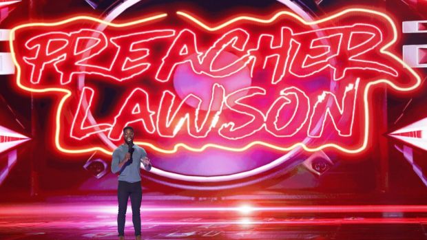 Orlando comedian Preacher Lawson performs on the Monday premiere of 'America's Got Talent: The Champions.'