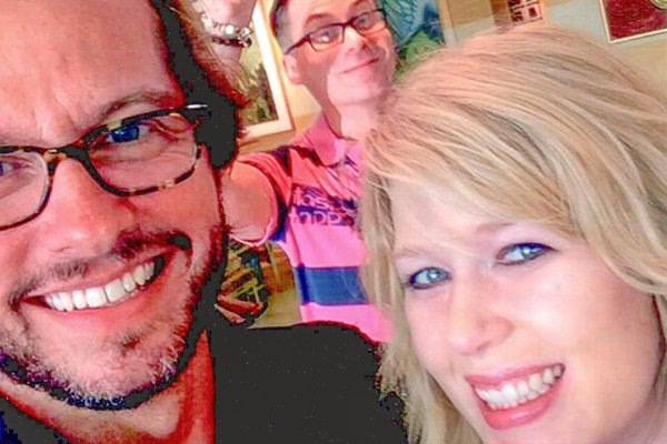 Bruce Musser, Scott Tatum and Melody Choate at HairPeace’s Lomax Street location in 2013.