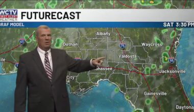 Muggy meter will stay low for one more day for Tallahassee, the Big Bend and South Georgia