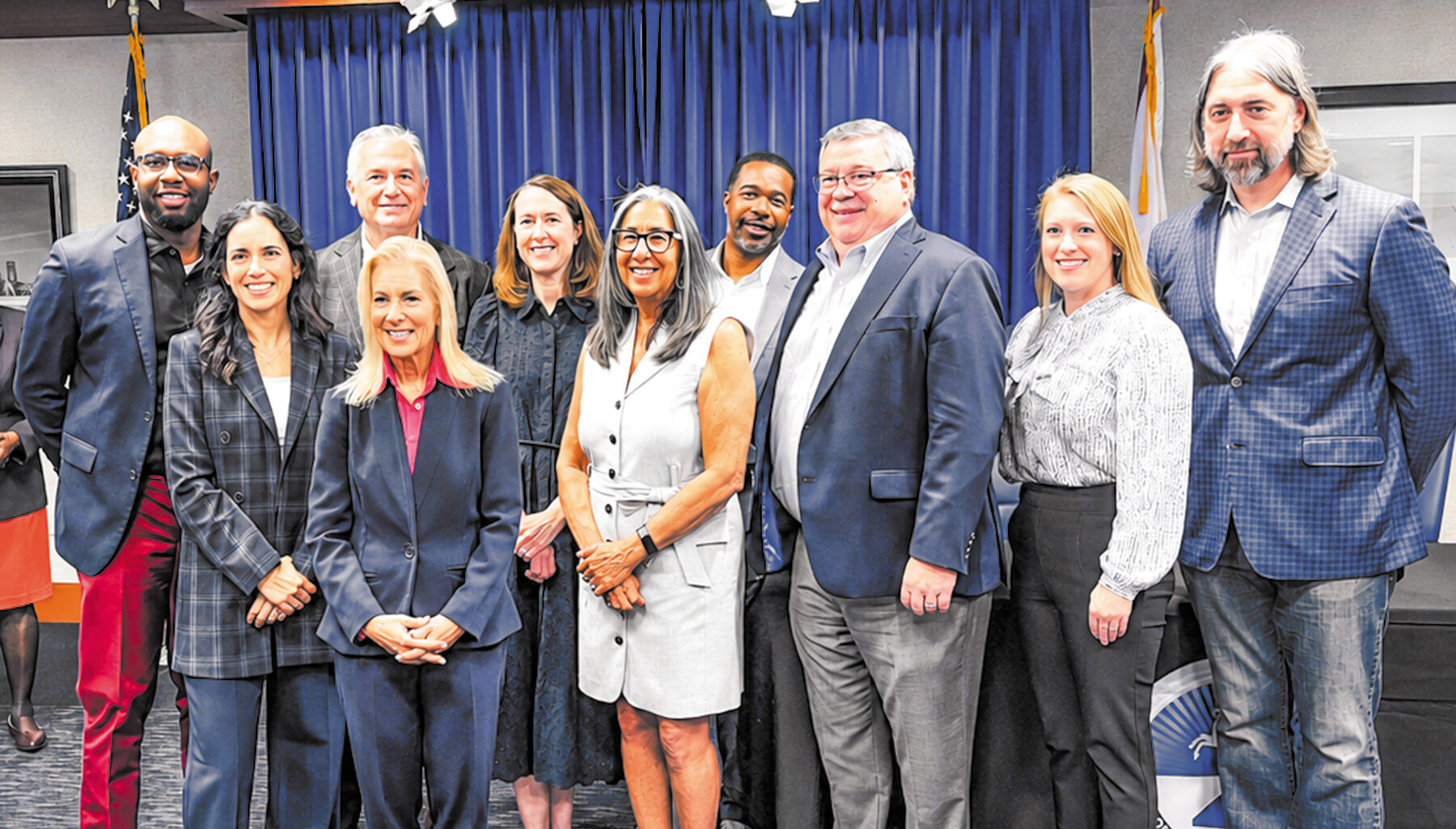 Travis Williams, Sondra Fetner, David Sweeney, Mayor Deegan, Natalie Rosenberg, Barbara Goodman, Daryl Joseph, David Marovich, Linzee Ott and Mike Zaffaroni