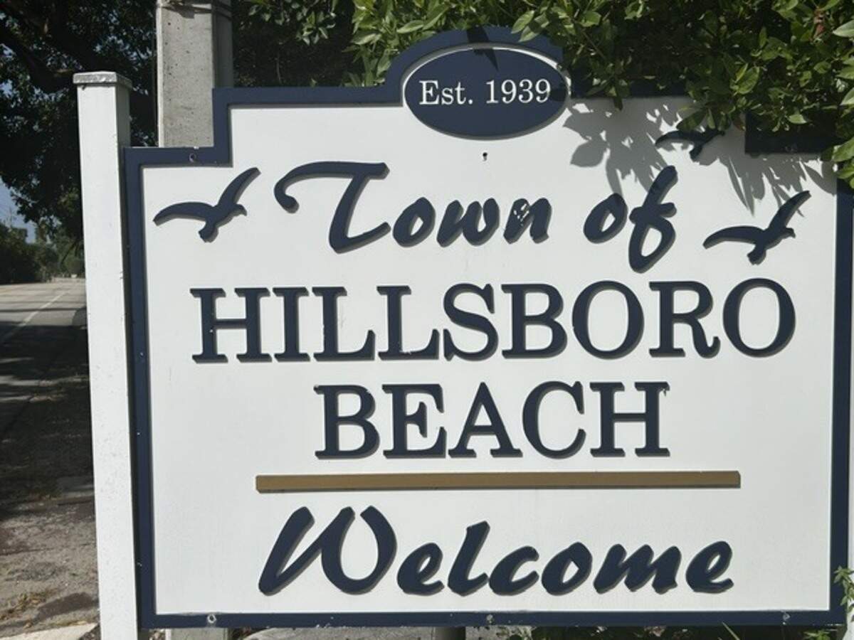 The exclusive Hillsboro Beach has some 2,200 residents and is 3.2 miles long along AIA Scenic Highway. Its 47 mansions all have double waterfront, the Atlantic Ocean and the Intracoastal Waterway
