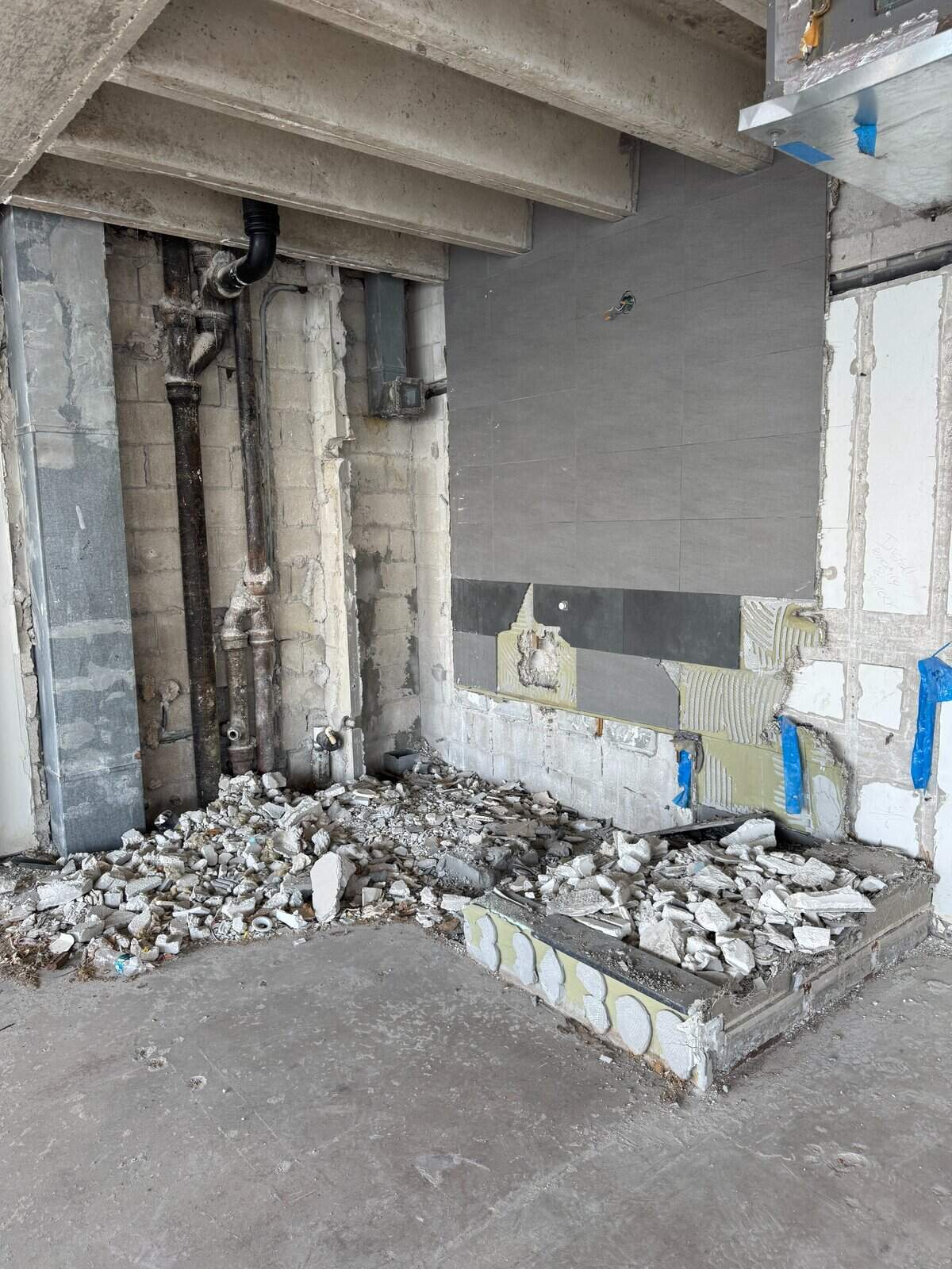 Robert Murphy’s unit at Biscayne 21 was gutted after he moved out in September 2023.