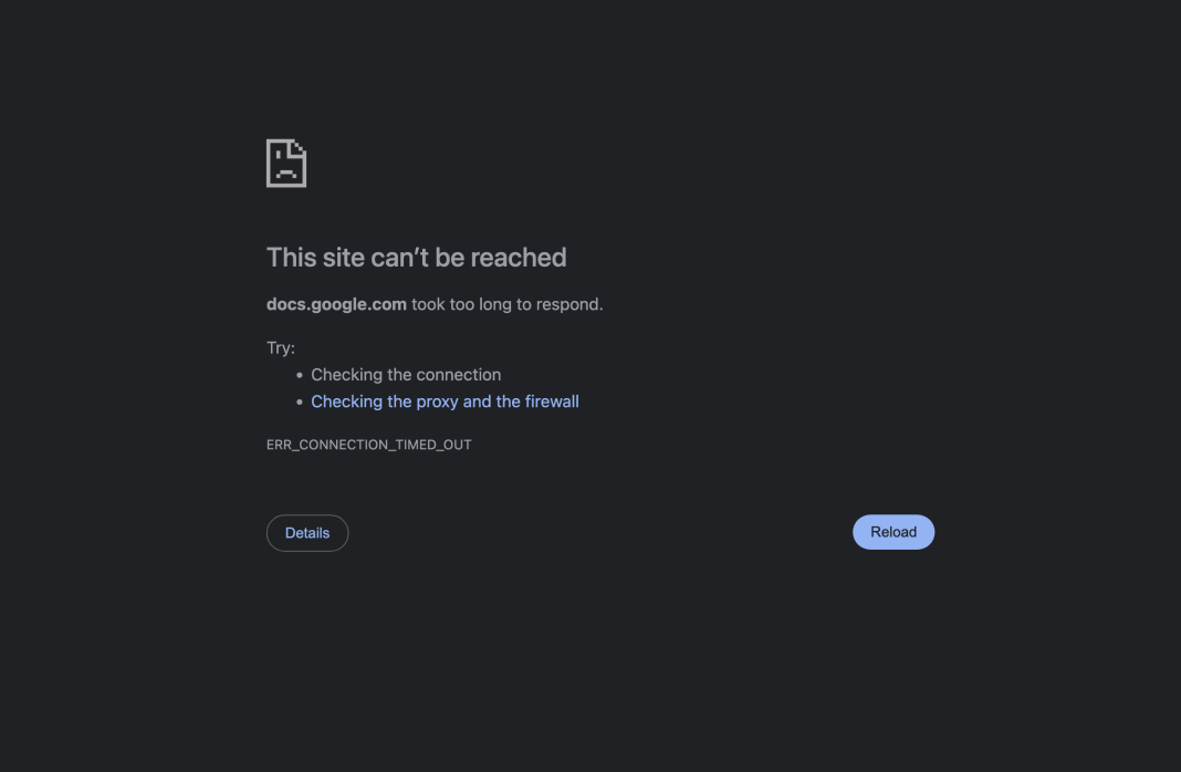 Internet unavail