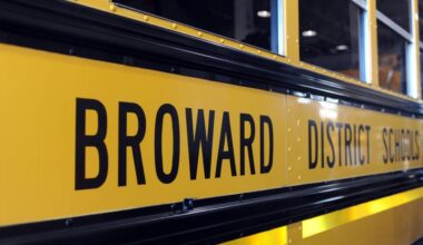 Broward school bus driver dies after being hit by another
