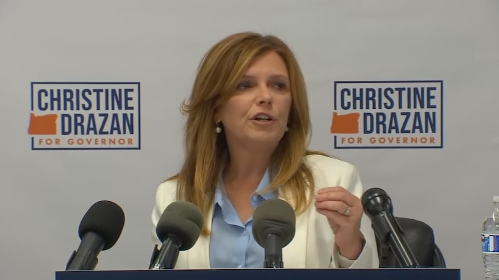 File: Christine Drazan during her campaign for governor of Oregon in 2022.
