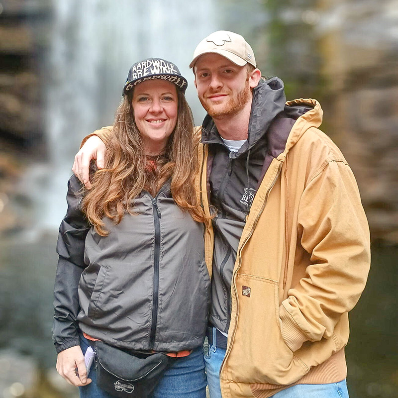 Joe and his mother, Jessica.
