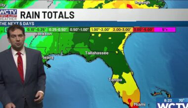 A nice start to the weekend, some evening showers for Tallahassee, the Big Bend and South Georgia