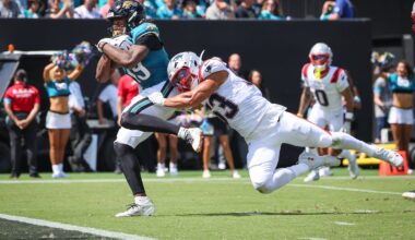 Christian Elliss and the Patriots had trouble keeping the Jaguars out of the end zone, including Josh Cameron's 12-yard touchdown reception in the second quarter.