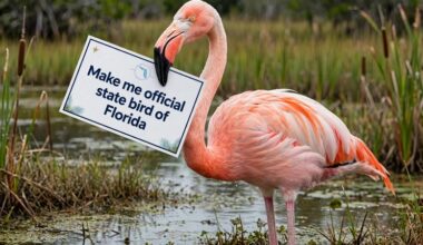 Make American flamingo the state bird of Florida