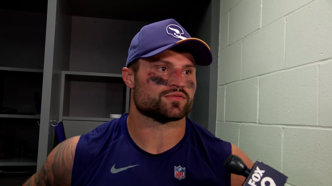 Watch: Postgame reaction following the Vikings 23-16 win at Tampa
