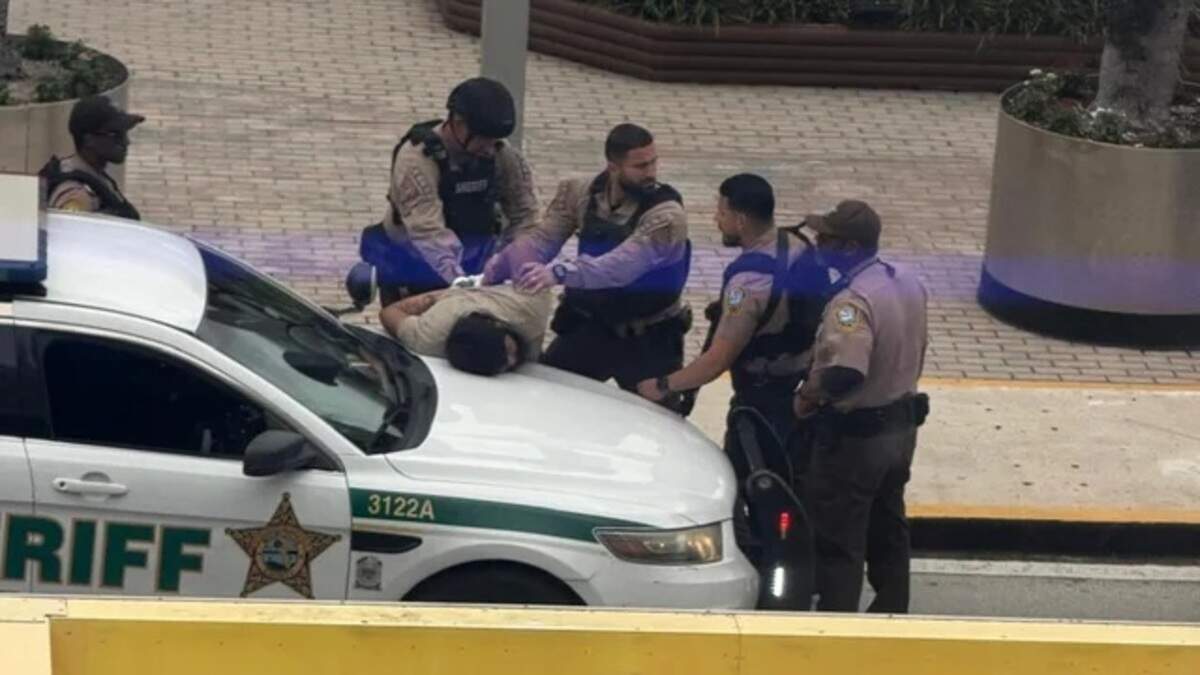 One detained after reports of a shooting at Miami airport