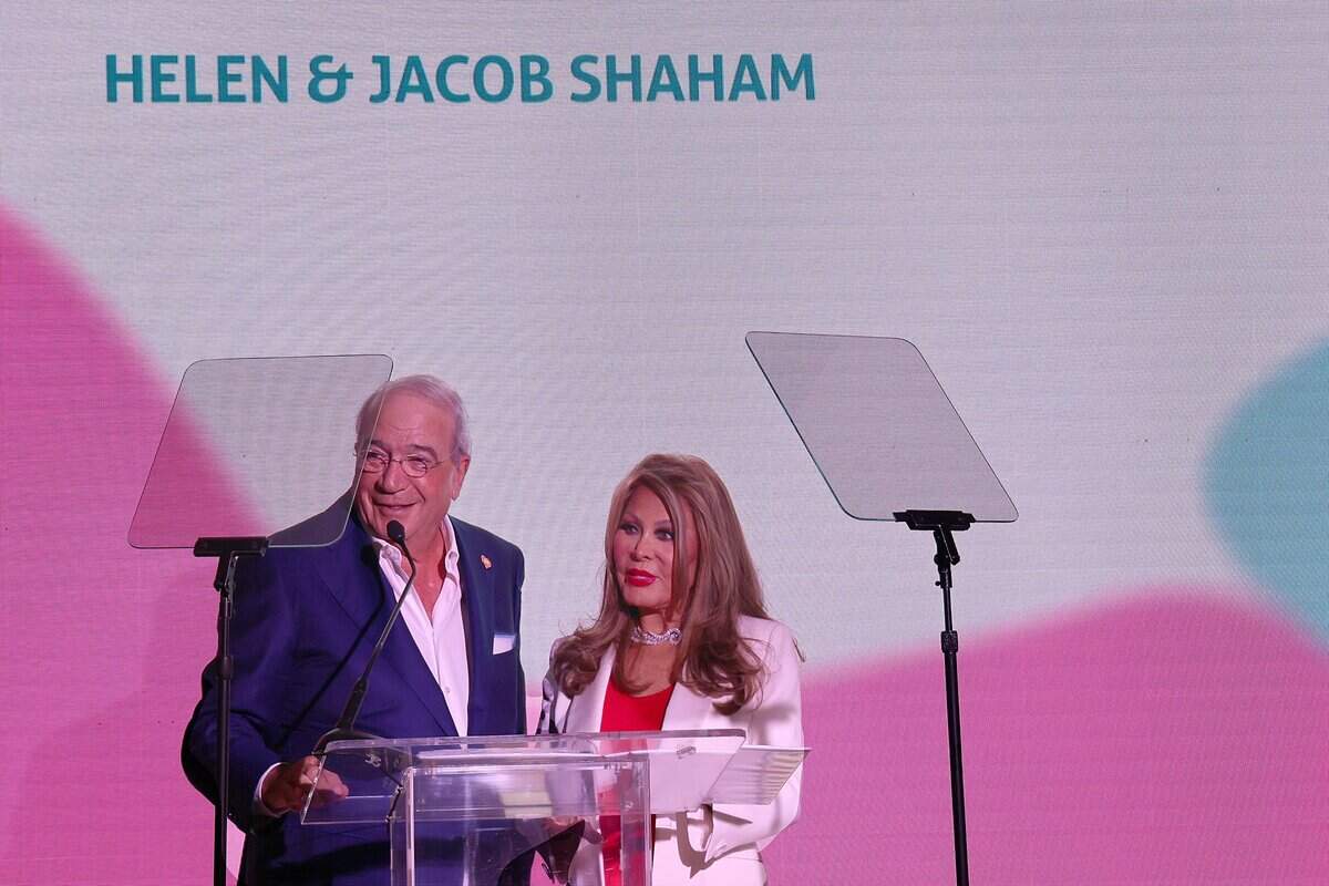 Jacob and Helen Shaham express their unwavering support as Nicklaus Children's Hospital hosted a groundbreaking ceremony Thursday, Sept. 10, 2026, for the future Helen & Jacob Shaham Cancer & Blood Disorders Institute in Miami, Fla.