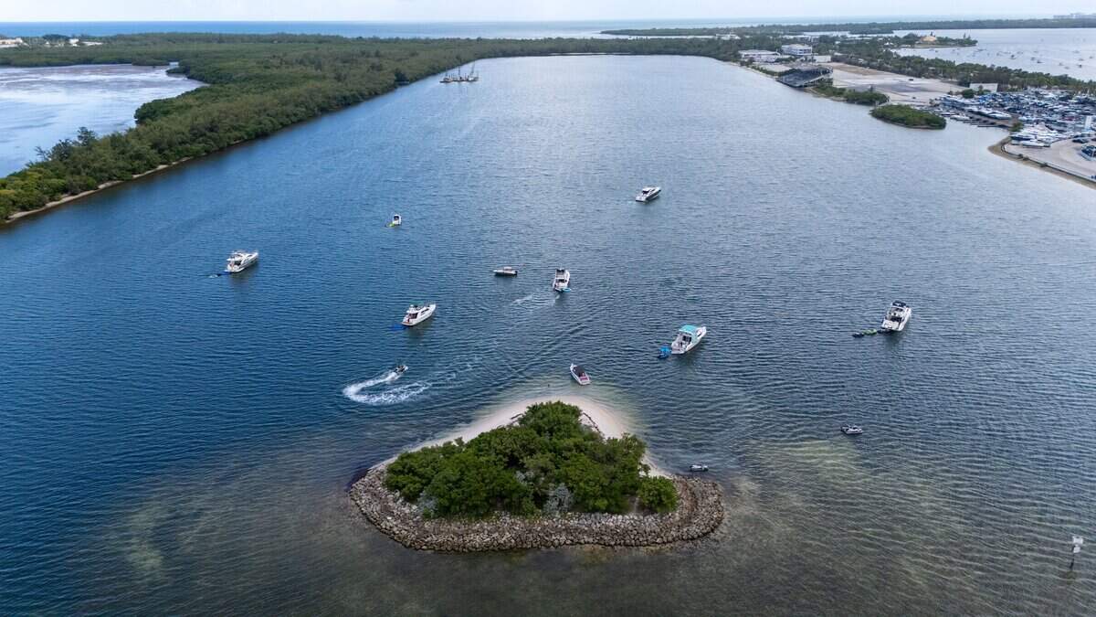 City of Miami proposal to allow for a 195-acre mooring field in the basin on Virginia Key. It also ties into a November ballot referendum seeking to redevelop the nearby Rickenbacker Marina in Miami, Florida, on Wednesday, August 26, 2026.