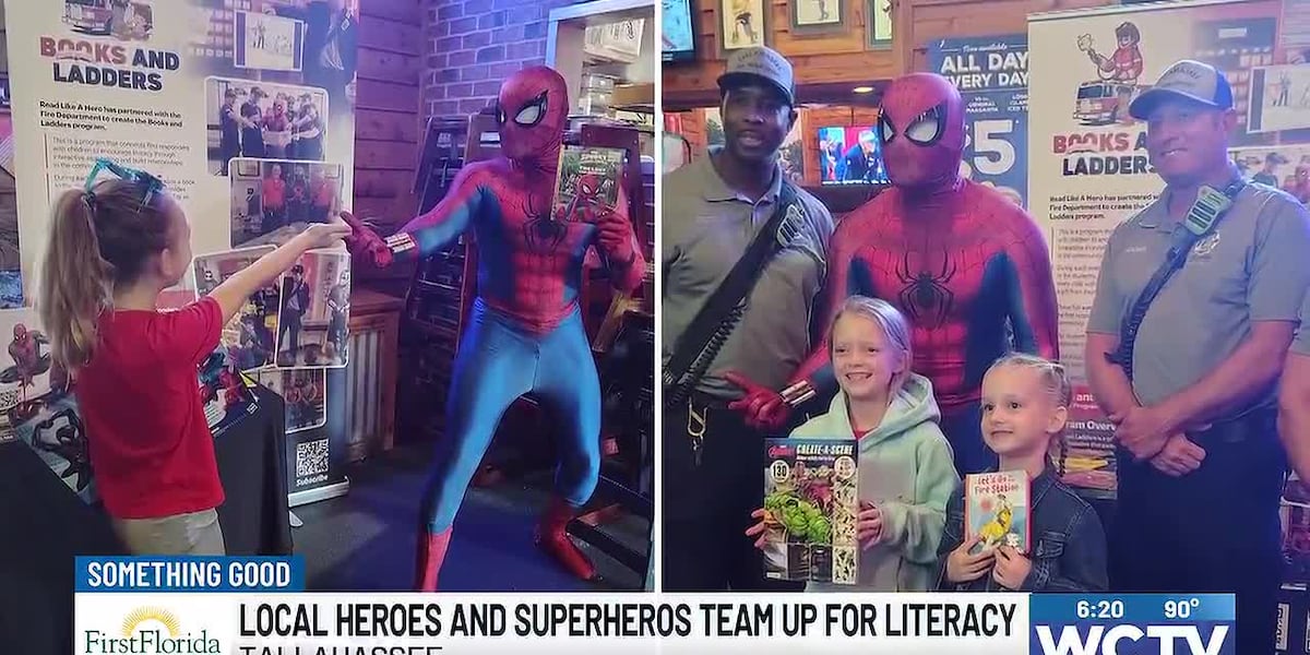 Something Good: Spider-Man teams up with firefighters to promote literacy