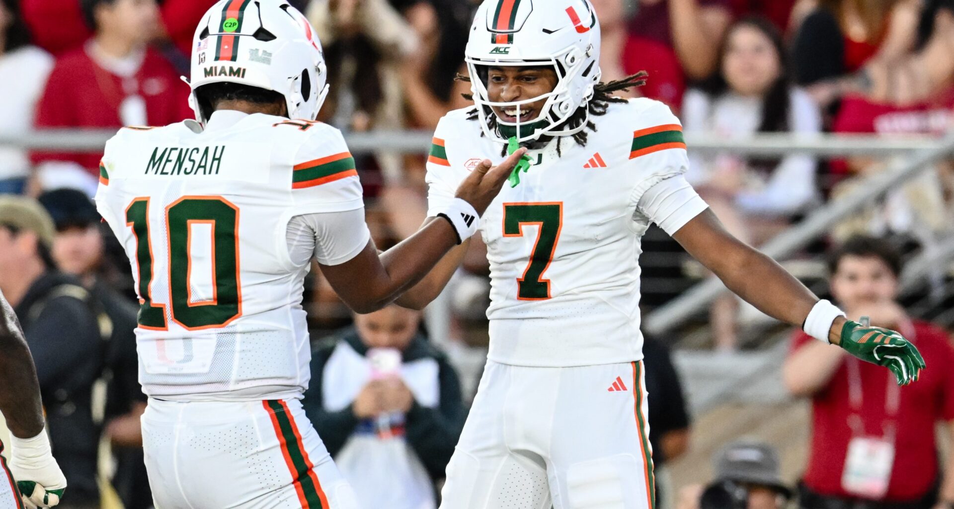 No. 7 Miami opens with a 45-6 win over Stanford as Darian Mensah throws 5 TDs – WTOP News