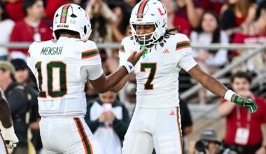 No. 7 Miami opens with a 45-6 win over Stanford as Darian Mensah throws 5 TDs – WTOP News