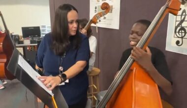 Darlene Miceli is the orchestra director at Orange Grove Middle Magnet School of the Arts.