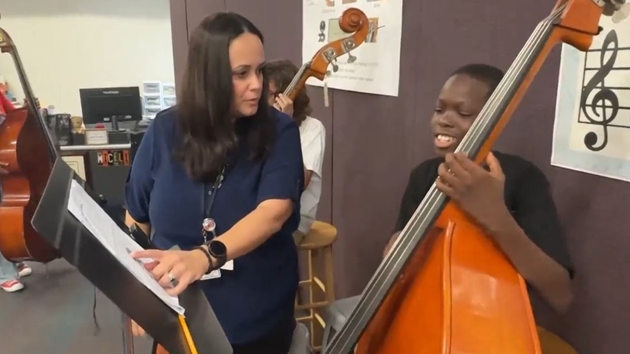 Darlene Miceli is the orchestra director at Orange Grove Middle Magnet School of the Arts.