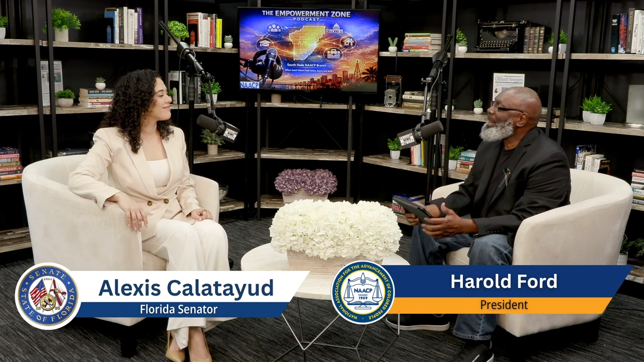 NAACP Podcast Ep. 15 | Florida State Senator Alexis Calatayud Miami’s Community News