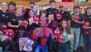Spider-Man teams up with Tallahassee firefighters to promote literacy