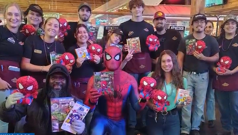 Spider-Man teams up with Tallahassee firefighters to promote literacy