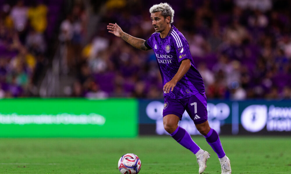 Image of Antoine Griezmann playing against San Diego FC.