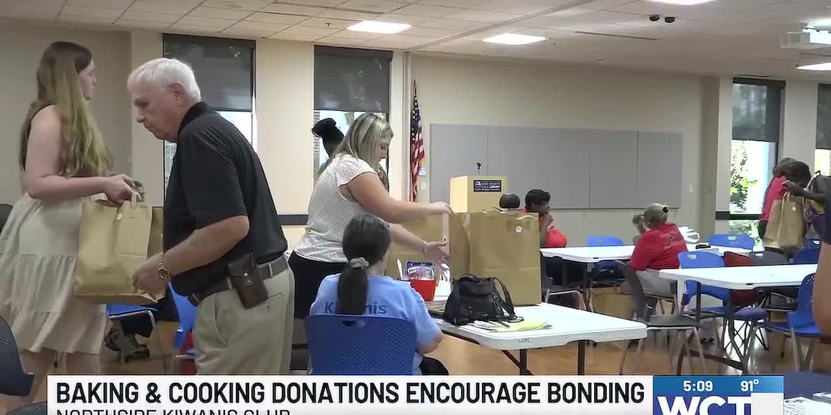 Northside Kiwanis Club gives away baking and cooking donations to encourage bonding