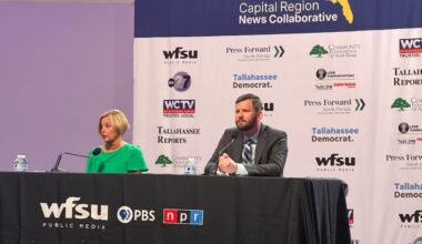 Flock cameras, data centers main topics of discussion at WFSU candidate forum