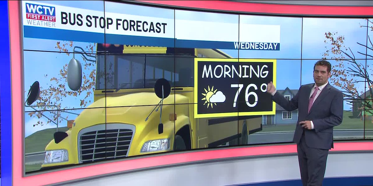 🚍Bus Stop Forecast: Austin is tracking warm and quiet start to your Wednesday for Tallahassee, the Big Bend and South Georgia
