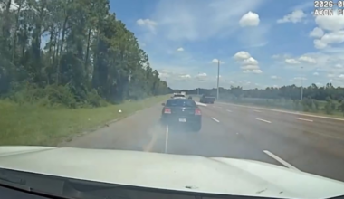 Felony suspect arrested after deputies use Grappler device on I-75