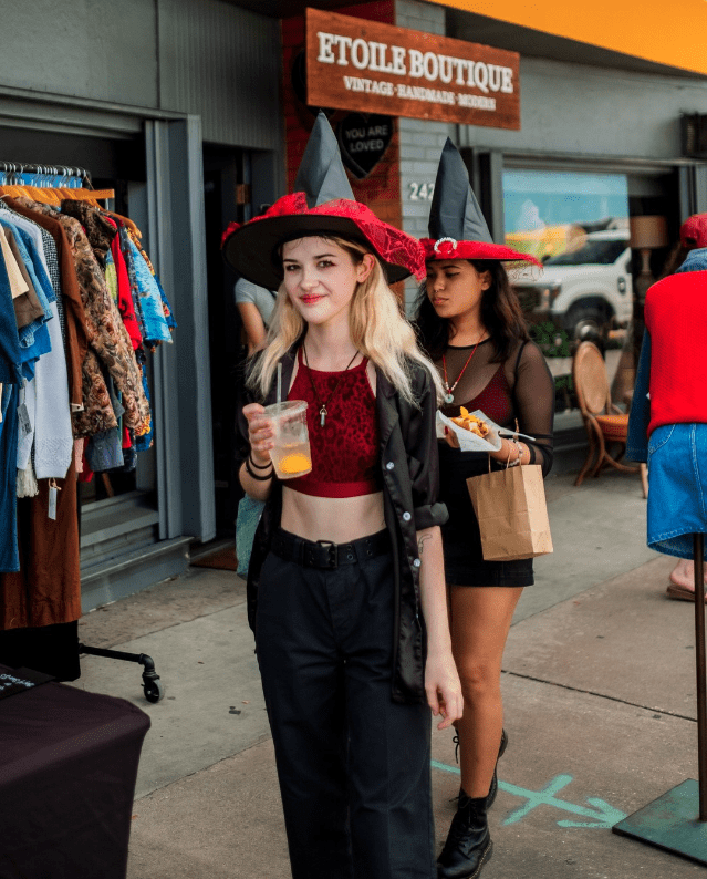 girl in witch hat