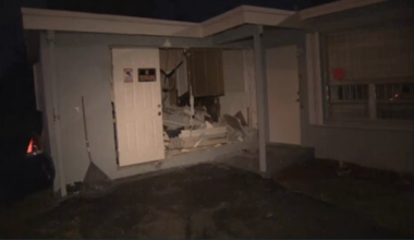 1 in custody, 1 hospitalized after driver crashes into home in Dania Beach - WSVN 7News | Miami News, Weather, Sports