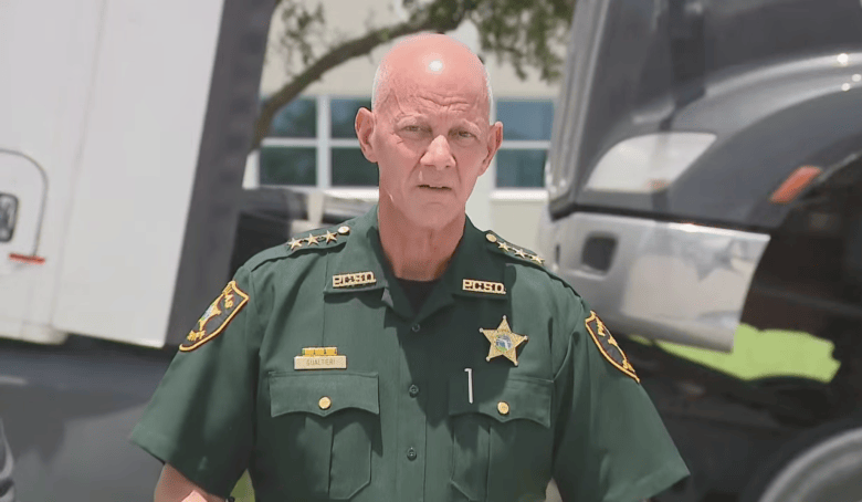 Pinellas County Sheriff Bob Gualtieri at a press conference