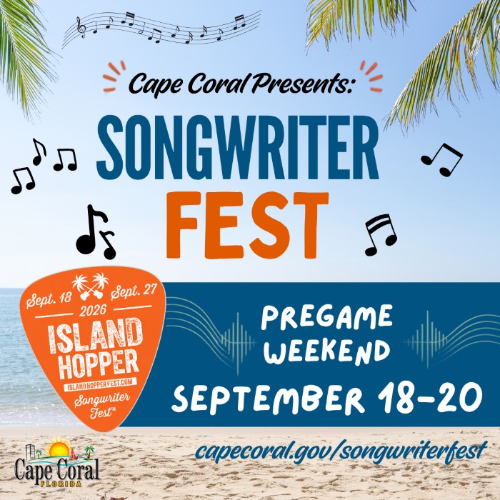 Cape Coral Restaurants and Coffee Shops Invited to Join Songwriter Fest Pregame Weekend