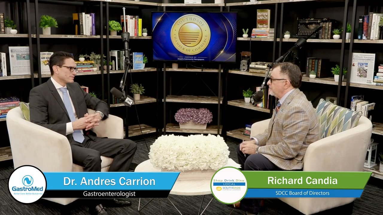 South Dade Shoutout: Richard Candia with Dr. Andres Carrion of GastroMed Miami’s Community News