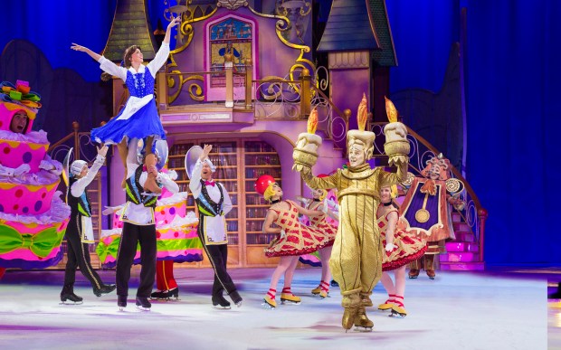 "Beauty and the Beast" is part of the Disney On Ice lineup coming to Amerant Bank Arena in Sunrise this weekend. (Feld Entertainment/Courtesy)