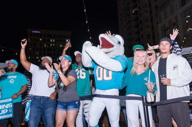 Miami Dolphins watch parties will kick off the season at Bokamper's in Fort Lauderdale and Doral Yard on Sunday. (Miami Dolphins/Courtesy)