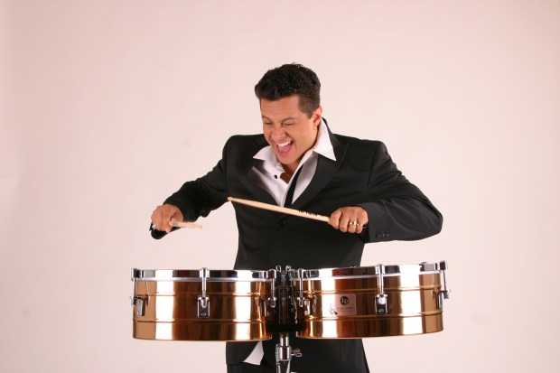 Tito Puente Jr. and His Orchestra will bring Latin rhythms to the Rose & Alfred Miniaci Performing Arts Center on Saturday. (Tito Puente Jr./Courtesy)