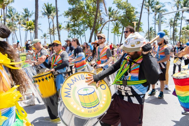 Miamibloco's Bateria Saideira is set to have its first theater performance at The Parker on Saturday. (Miamibloco/Courtesy)